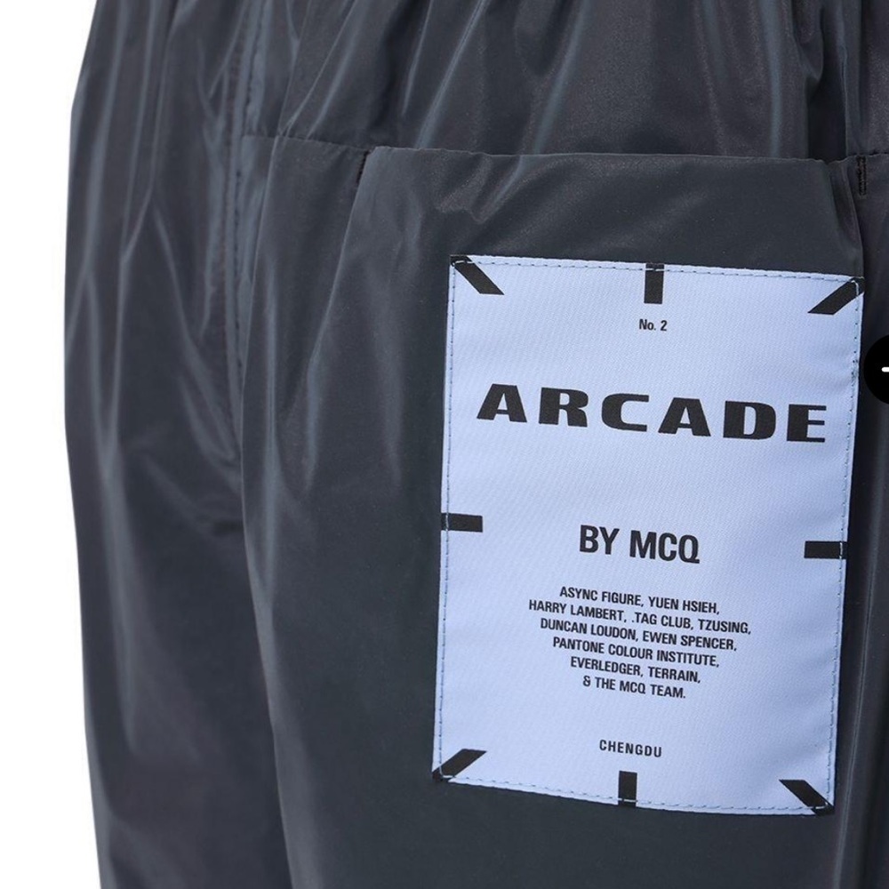 MCQ Alexander McQueen Arcade Off-Zip Reflective Track Pants Silver Mens Jogger L - Picture 8 of 14